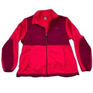 Champion C9 Women's Full-Zip Fleece Jacket Large Pink & Burgundy
